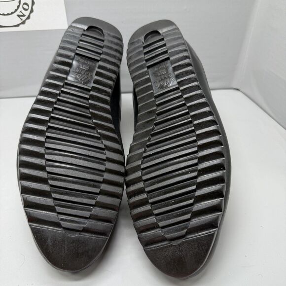 Vintage Men’s Leather Boots Size 11.5 M Black Lace Up Classic Made In Italy